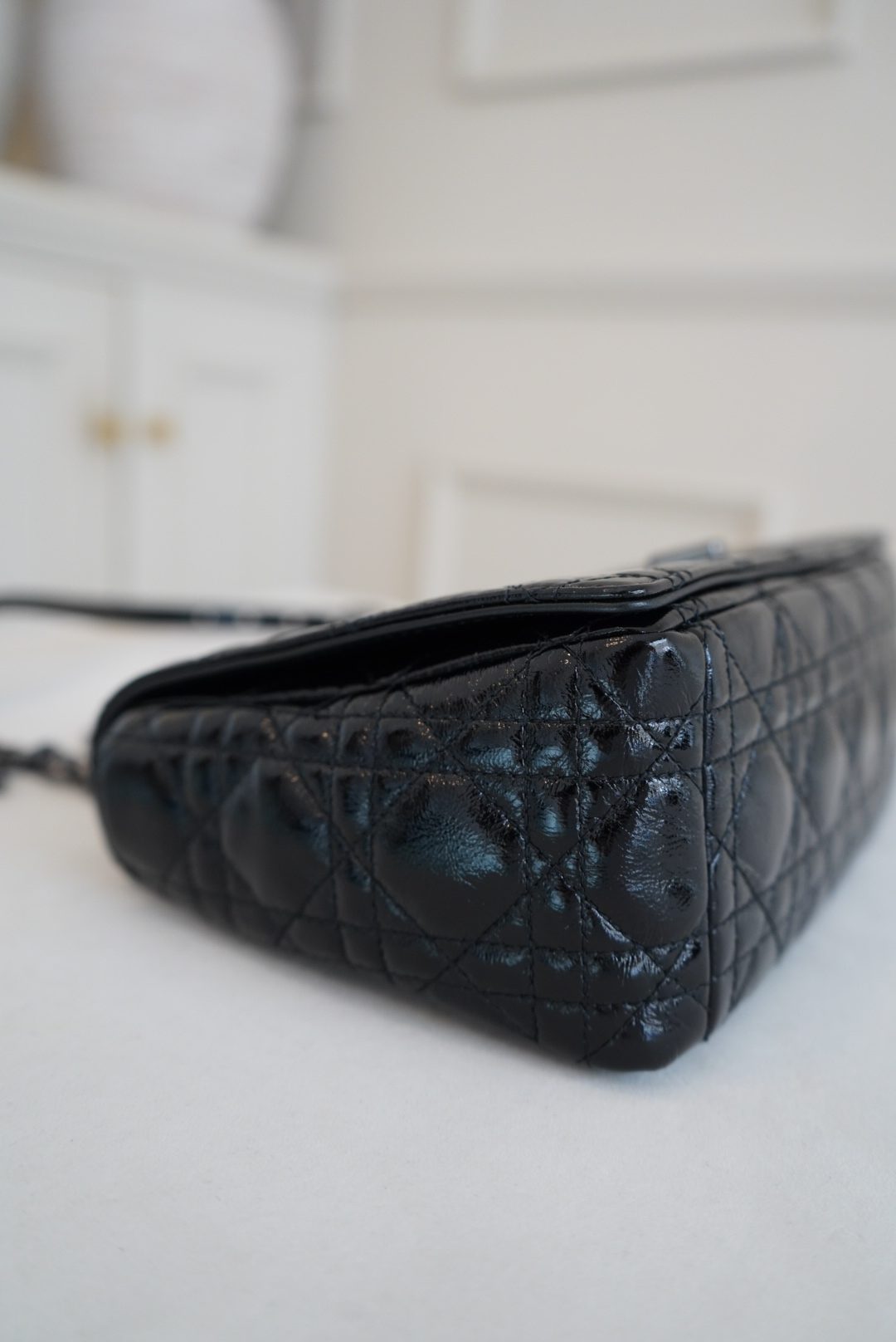Christian Dior Caro Shoulder Bag In Black Quilted Calfskin With Gunmetal Hardware (2021) - Image 5