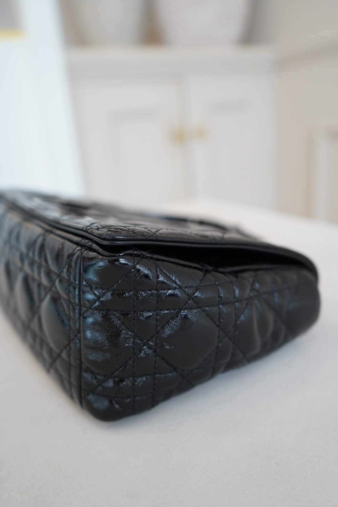 Christian Dior Caro Shoulder Bag In Black Quilted Calfskin With Gunmetal Hardware (2021) - Image 6