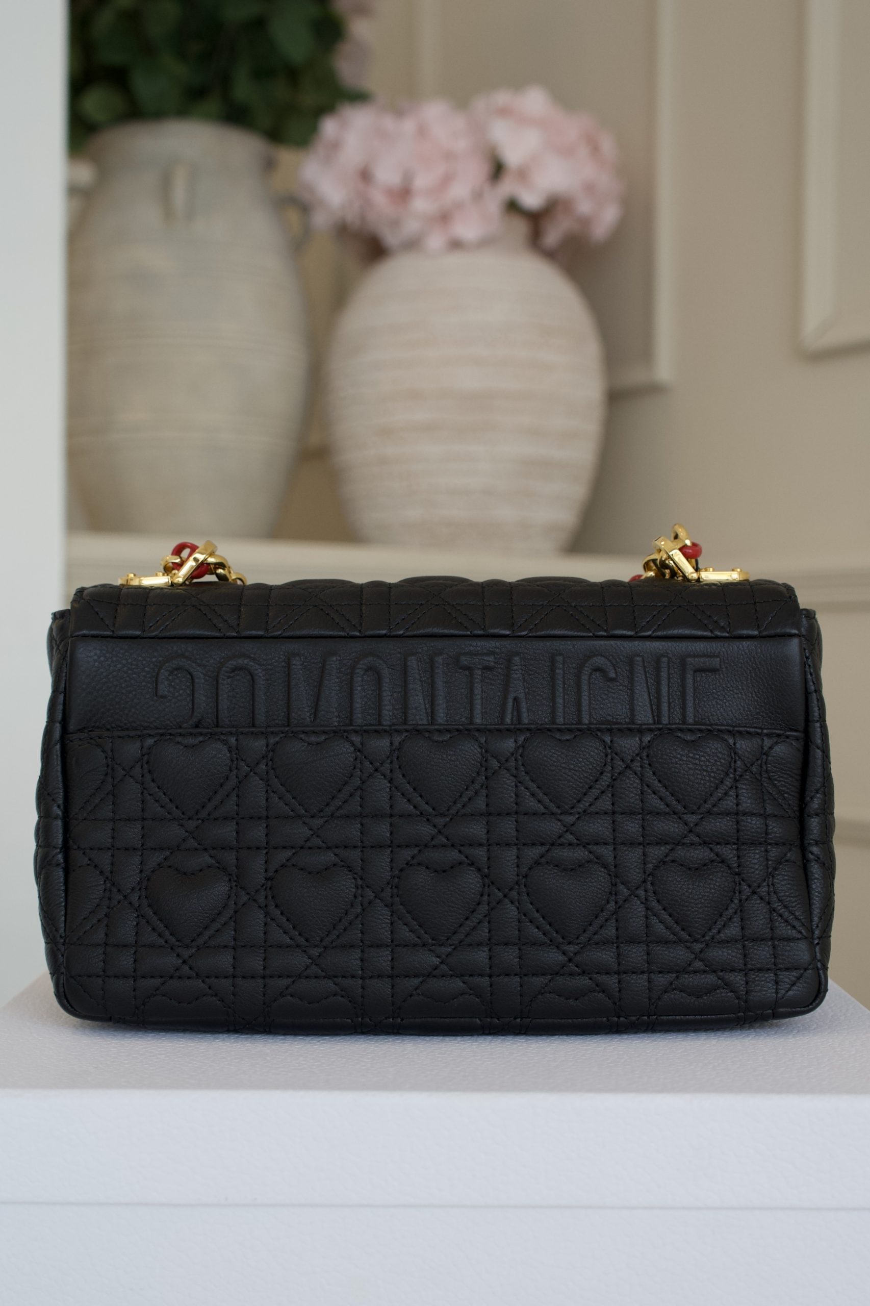 Christian Dior Dioramour Caro Bag In Black Calfskin Quilted With A Heart-Shaped Cannage Motif (2021) - Image 3