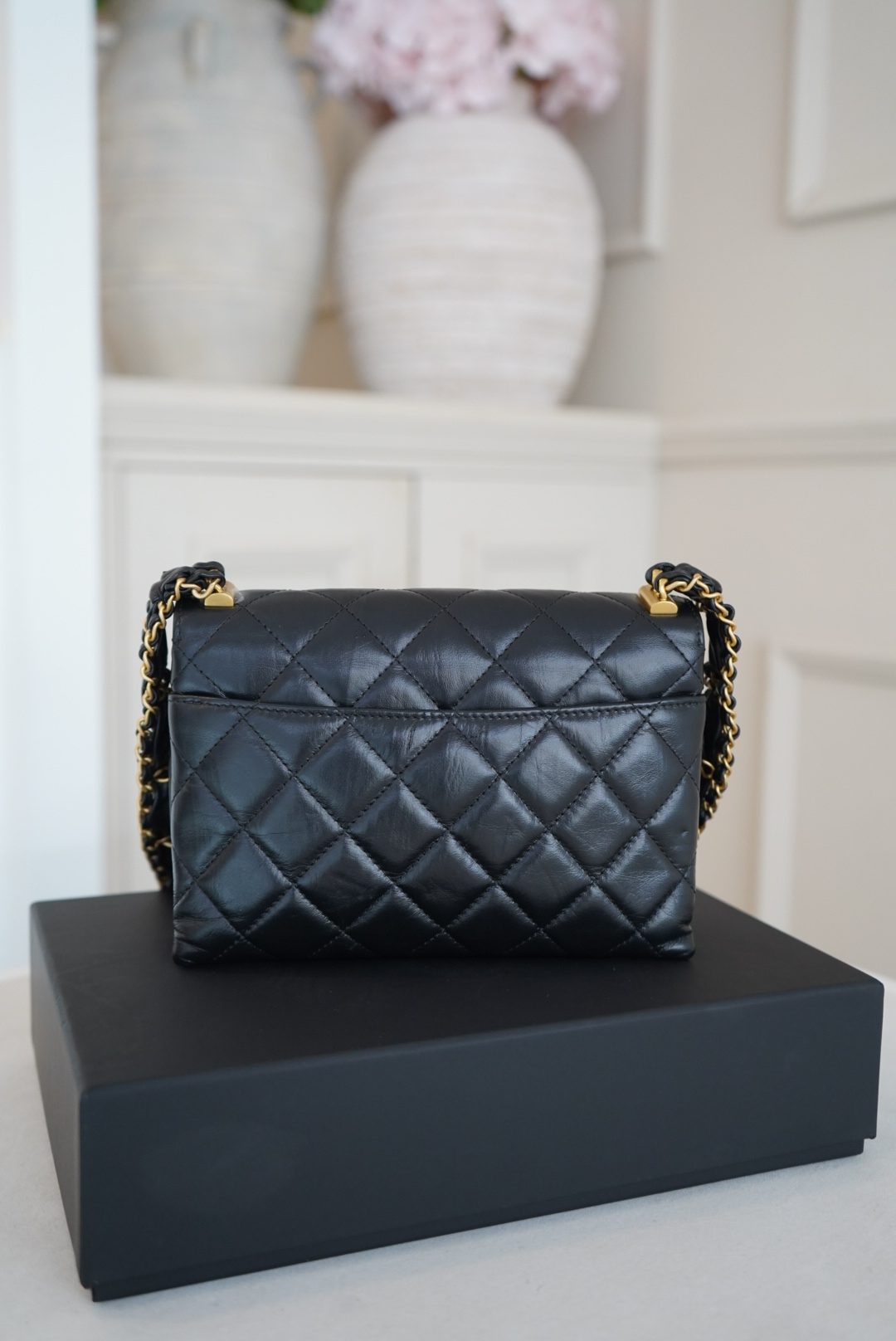 Chanel 19 Black Limited Edition Lambskin Quilted with Gold Hardware - Image 4