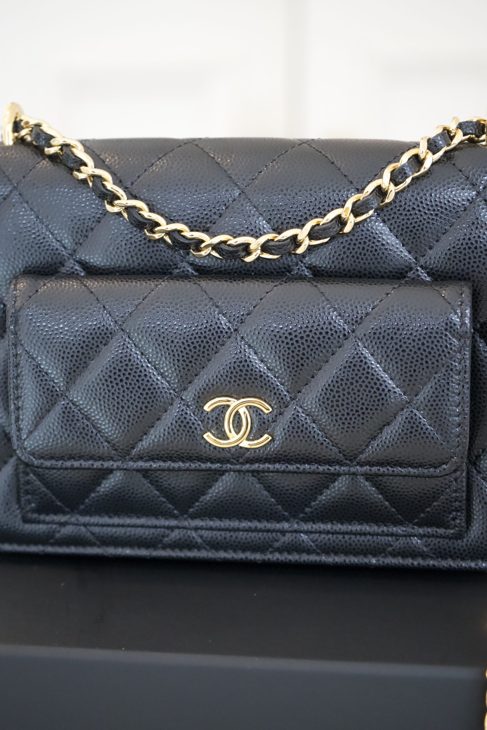 Chanel Pocket Twins Wallet on Chain Black Caviar, Gold Hardware - Image 3