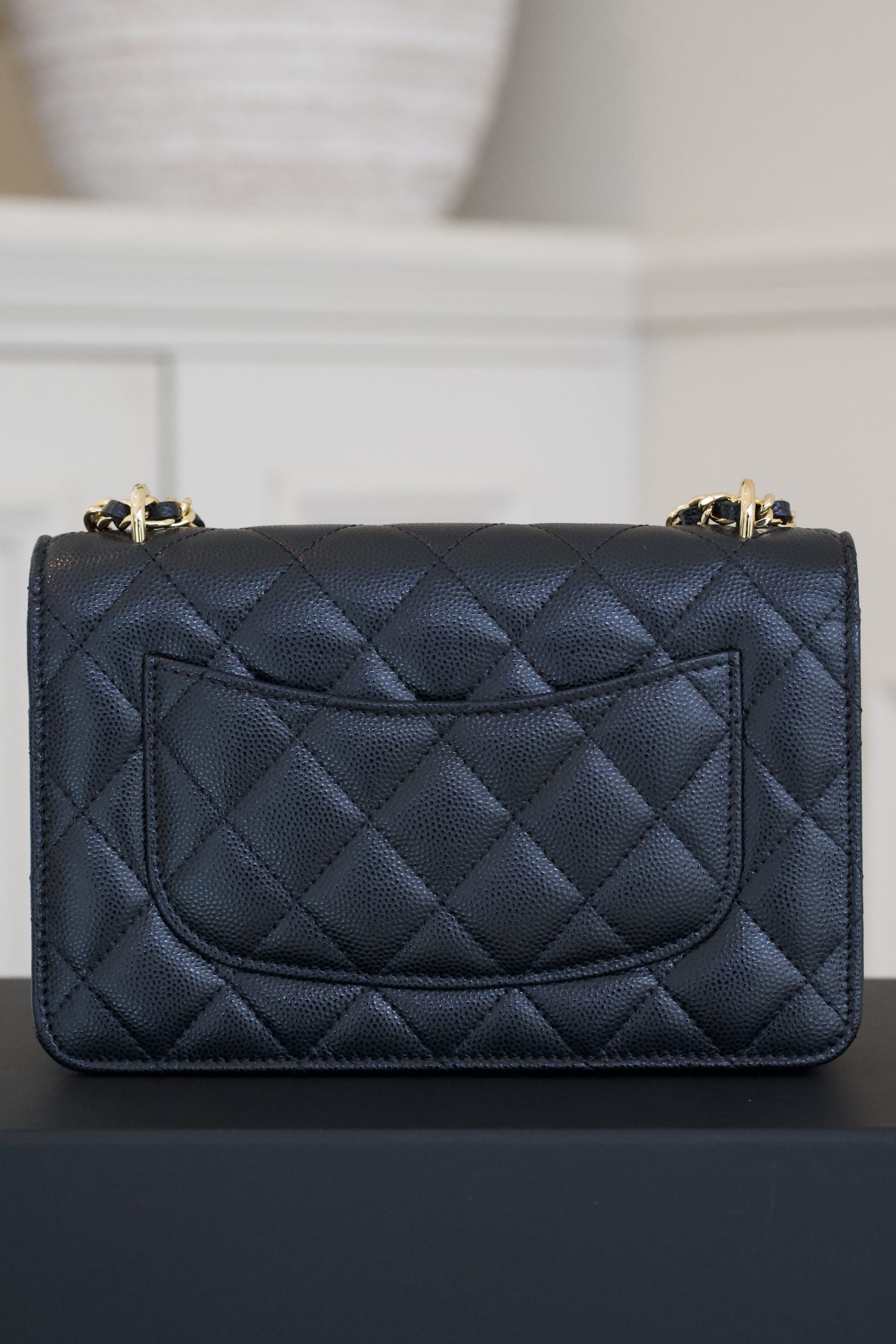Chanel Pocket Twins Wallet on Chain Black Caviar, Gold Hardware - Image 7