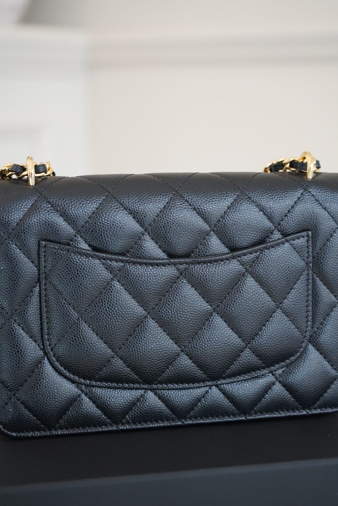 Chanel Pocket Twins Wallet on Chain Black Caviar, Gold Hardware - Image 8