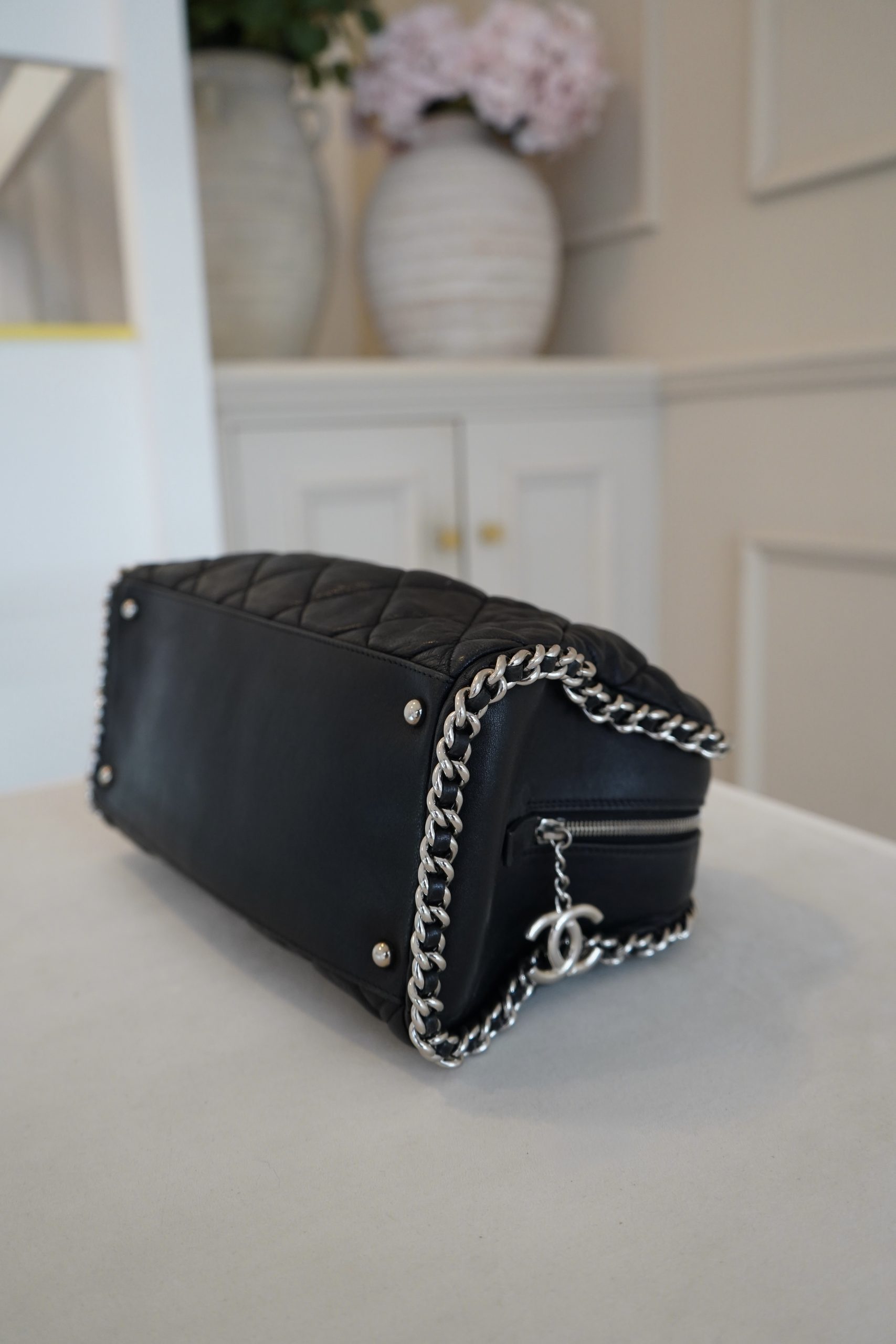 Chanel Calfskin Chain Around Bowler Bag with stainless steel hardware 2011 (Code 15379213) - Image 7
