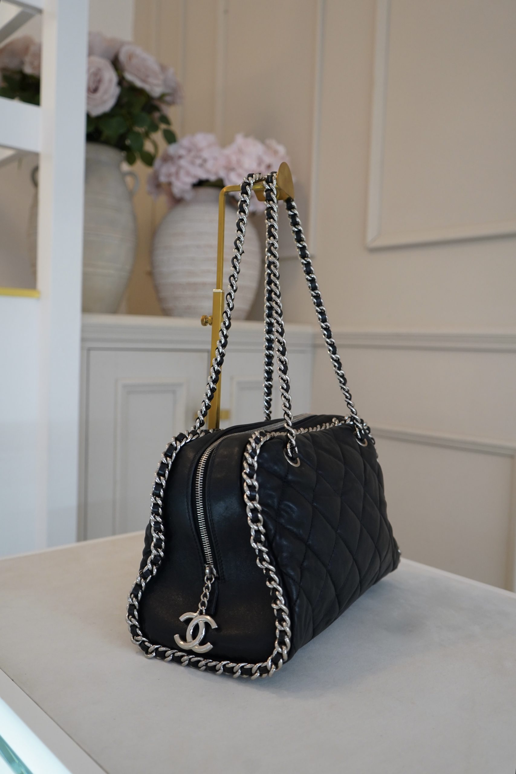 Chanel Calfskin Chain Around Bowler Bag with stainless steel hardware 2011 (Code 15379213) - Image 4