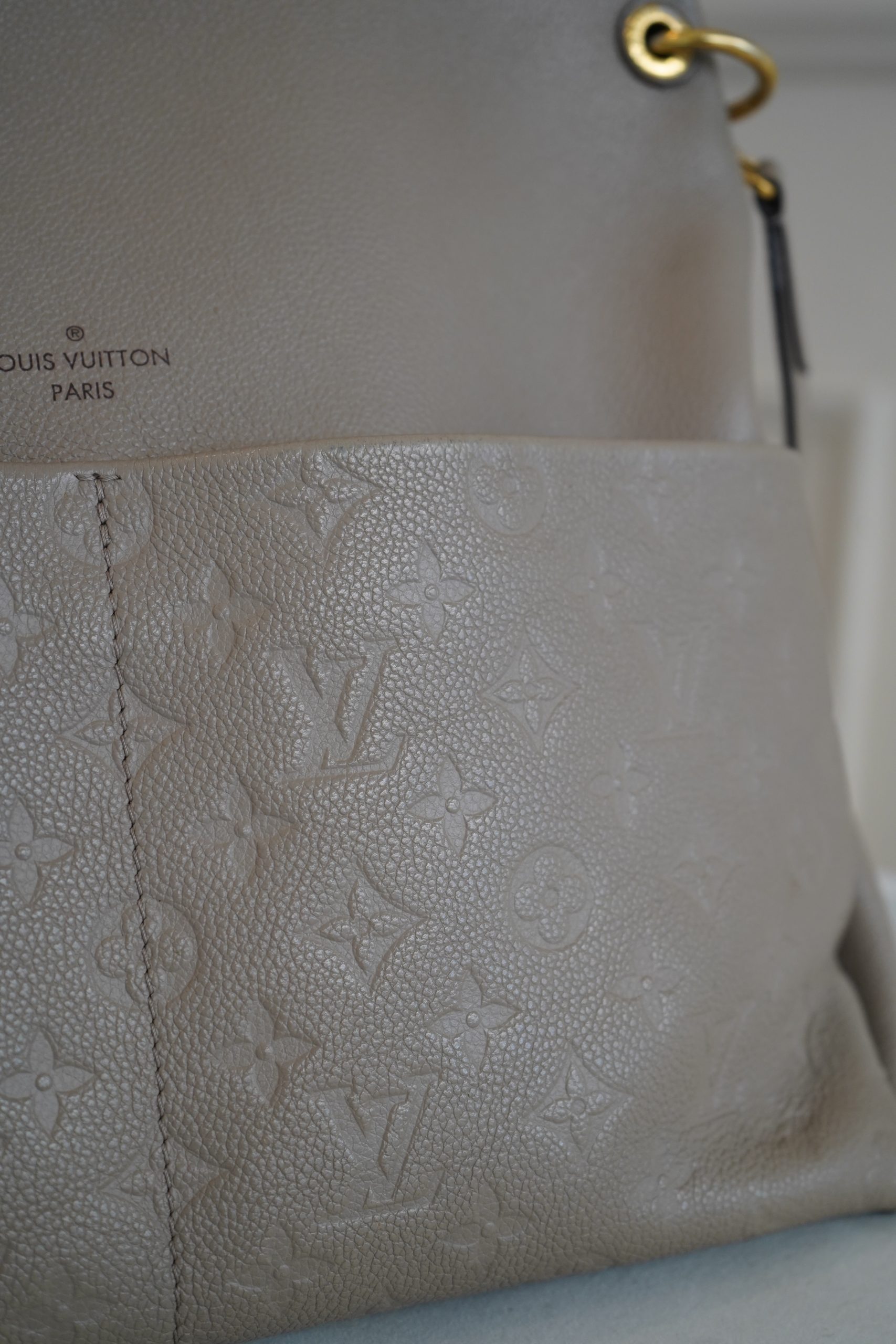 Louis Vuitton Maida Hobo Bag In Tourterelle Monogram Empreinte Leather - Image 23