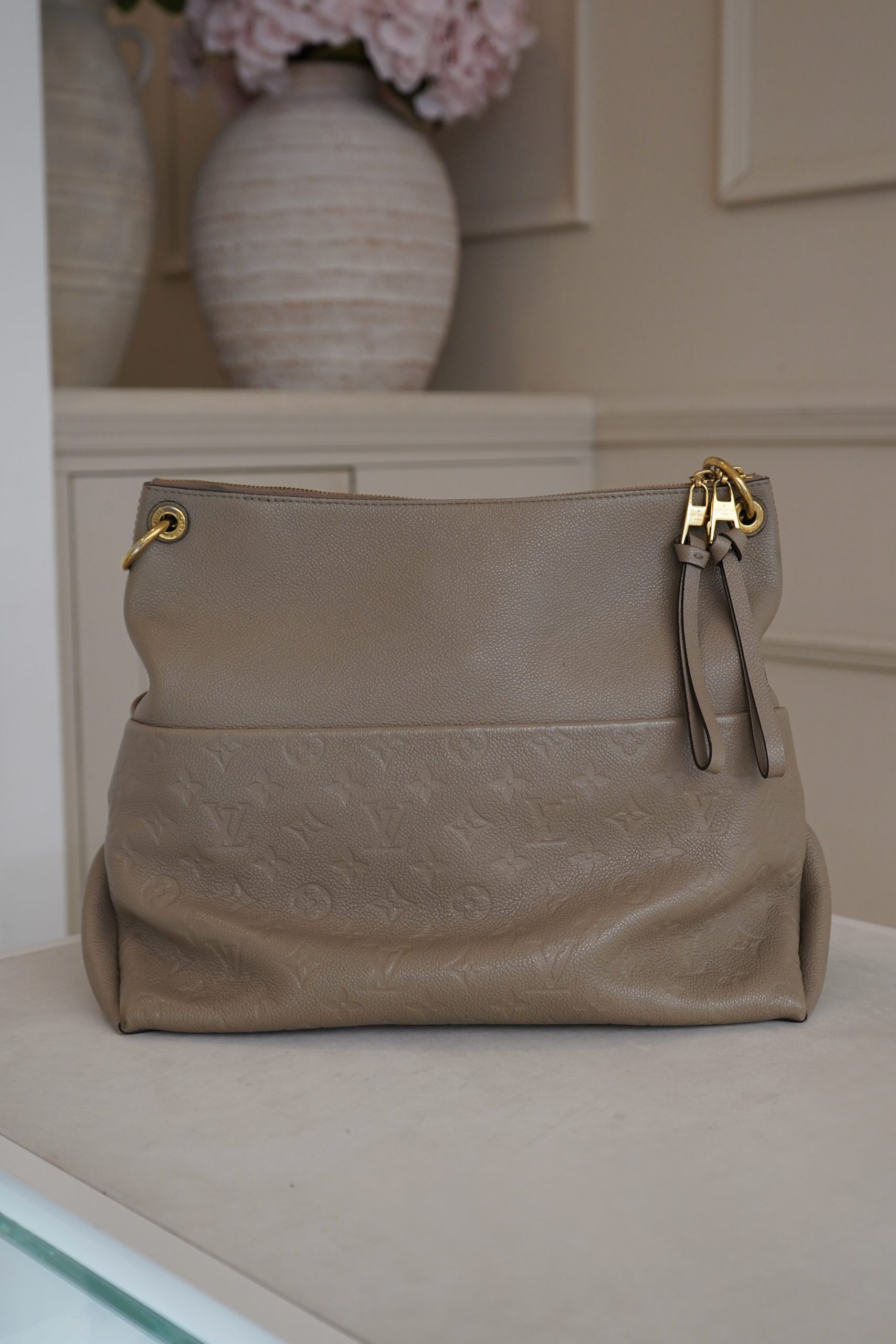 Louis Vuitton Maida Hobo Bag In Tourterelle Monogram Empreinte Leather - Image 20