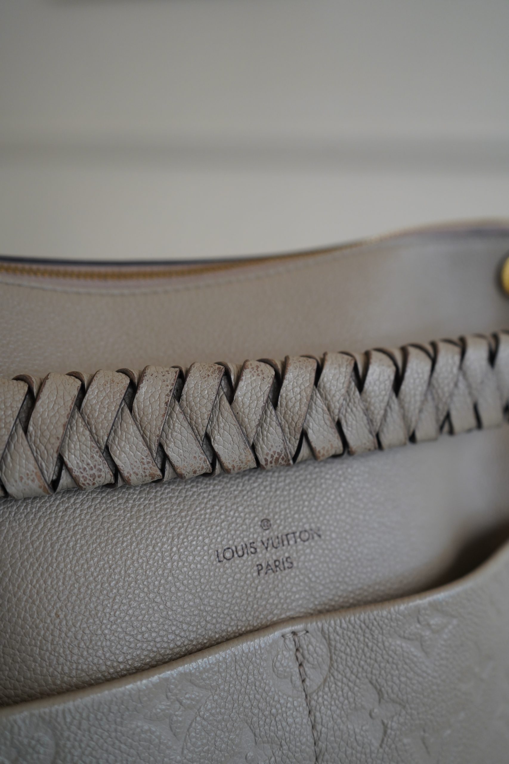 Louis Vuitton Maida Hobo Bag In Tourterelle Monogram Empreinte Leather - Image 16