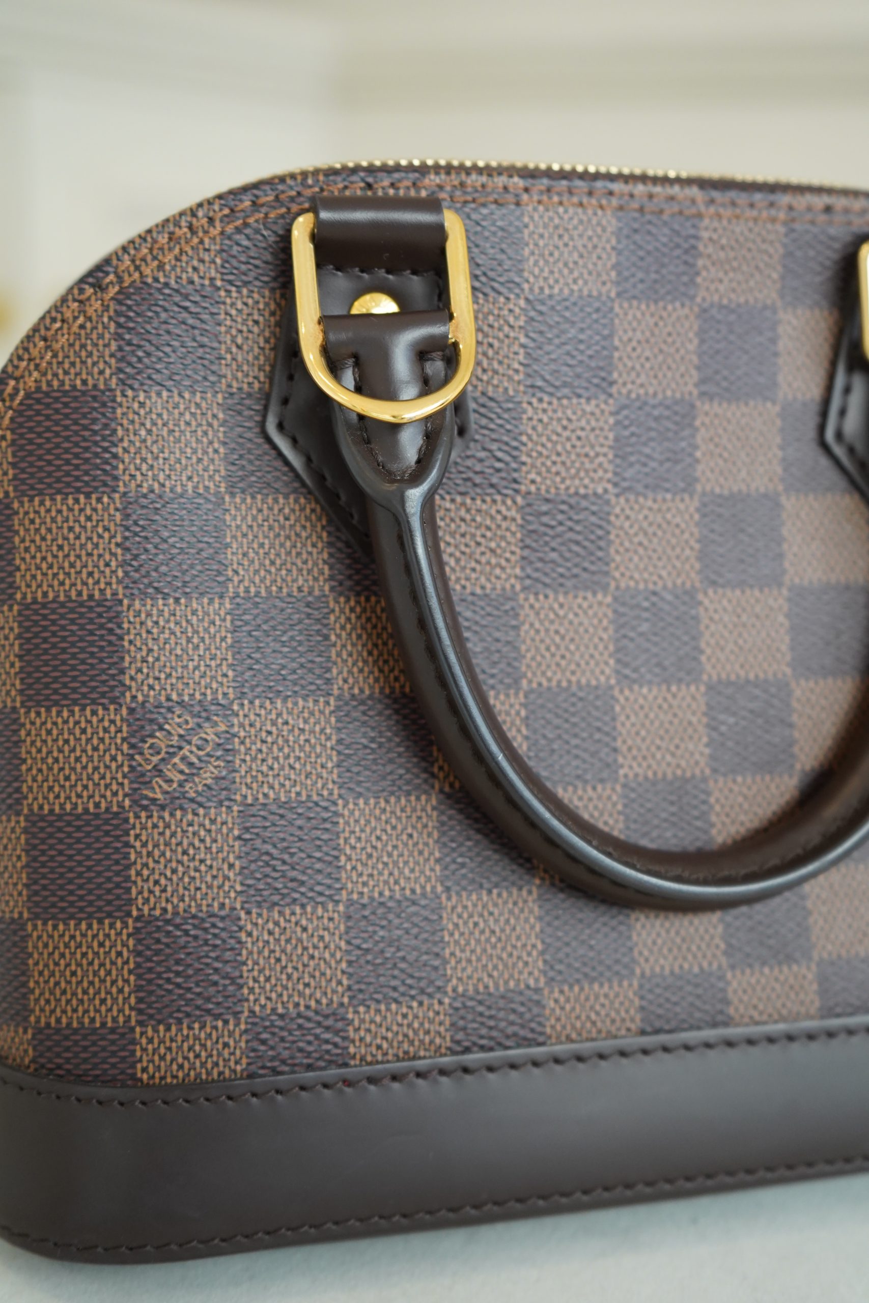 Louis Vuitton Alma BB Damier Ebene Canvas. - Image 8