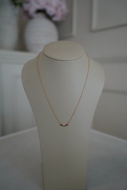 18ct Tiffany & Co Smile Pendant Necklace
