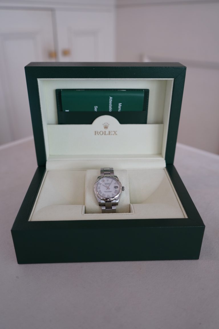 Rolex Stainless Steel Mother Of Pearl Scatter Bezel 31mm Datejust 178344