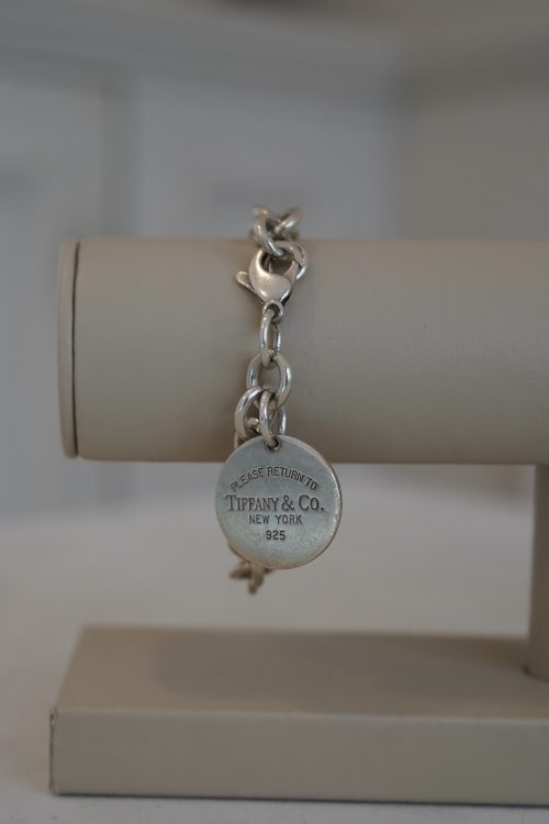 Sterling Silver Tiffany & Co Return To Tiffany Round Tag Bracelet