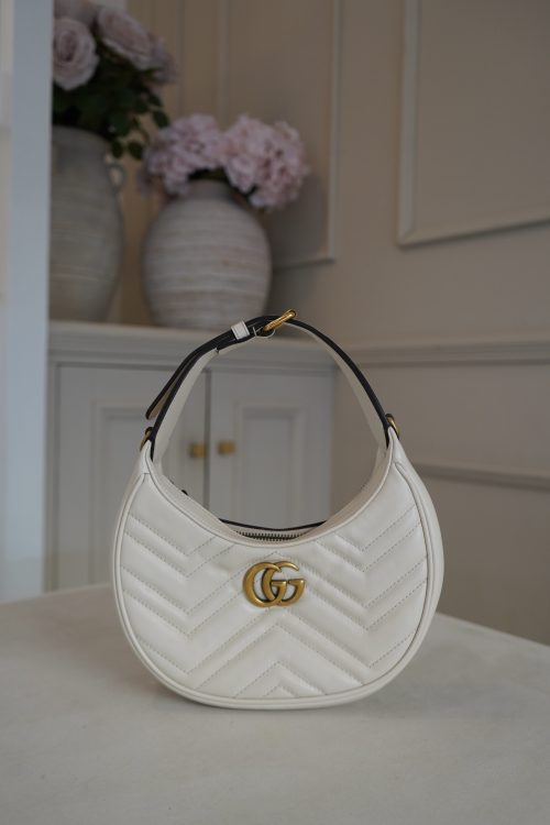 Gucci GG Marmont Half-Moon Shoulder Bag